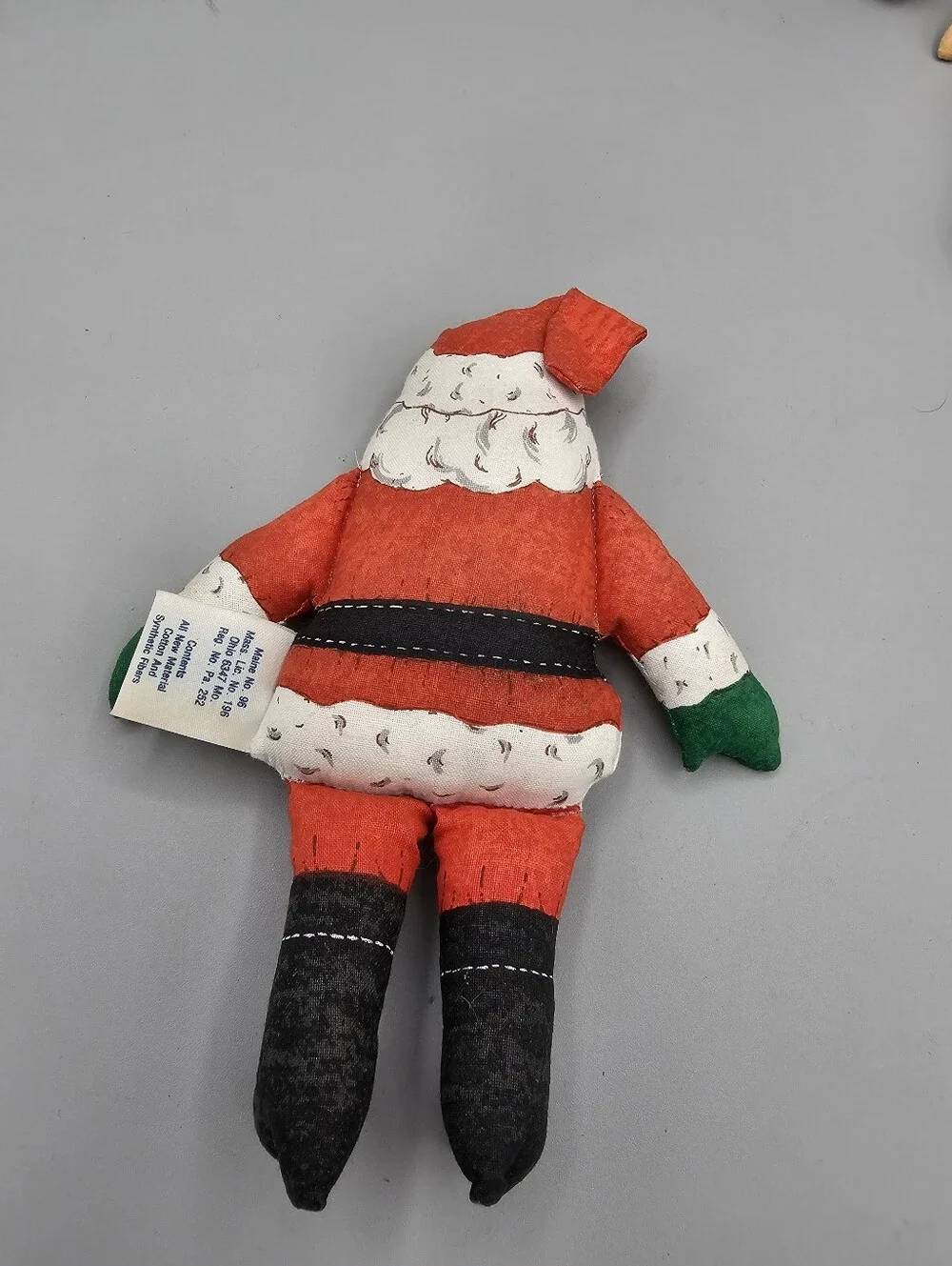 70s Hallmark Drummer Santa Plush Ornament Lot Toy Works Set Vintage Christmas